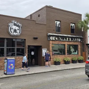 Crown and Bull Restaurant and Bar on Mainstreet in downtown Dunedin